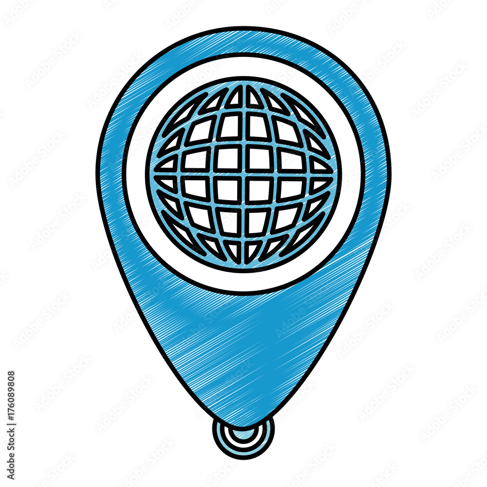 Poster planet with pointer location