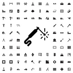 Welding icon. set of filled construction icons.