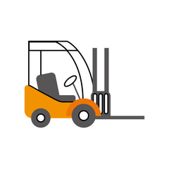 forklift delivery truck cargo vehicle
