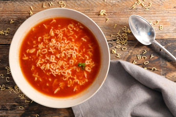 alphabet noodle soup