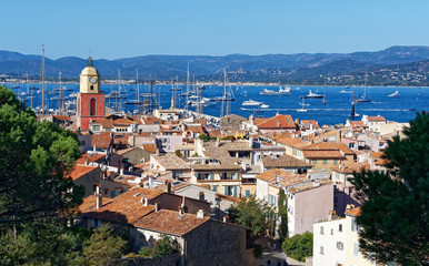 Paysage village Saint-Tropez