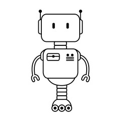 electronic robot with wheels