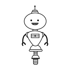 electronic robot with wheels