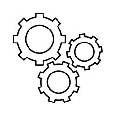 gears machine isolated icon