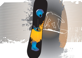 Snowboarding background
