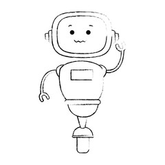 electronic robot with wheels