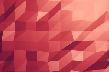 Smooth polygons waves perfect seamless loop of slow motion polygon waves 3d illustration