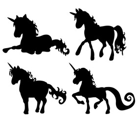 silhouette of the unicorn
