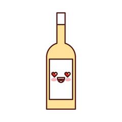 kawaii wine bottle drink beverage market cartoon
