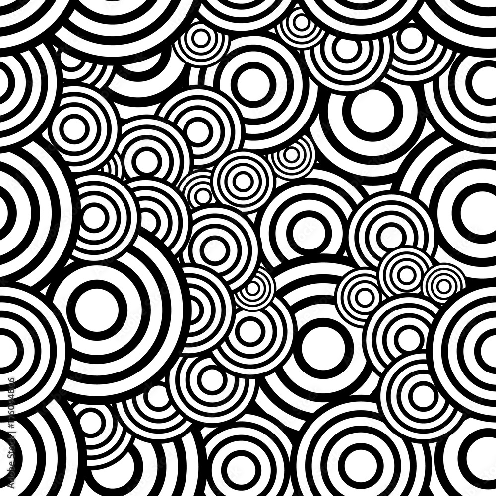 Poster circle seamless pattern. seamless circle vector illustration background. repeating geometric tiles. 