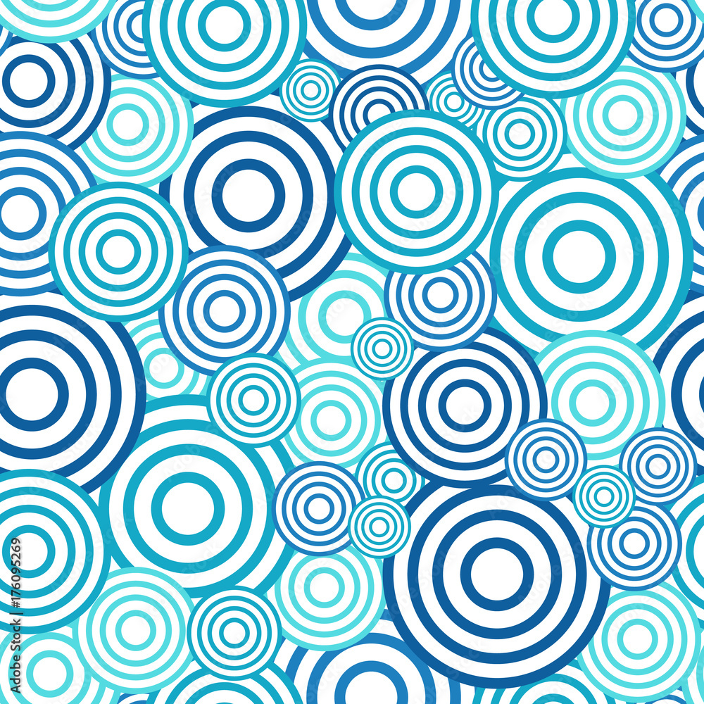 Poster circle seamless pattern. seamless circle vector illustration background. repeating geometric tiles. 