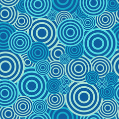 Fototapeta na wymiar Circle seamless pattern. Seamless circle vector illustration background. Repeating geometric tiles. Concentric circles