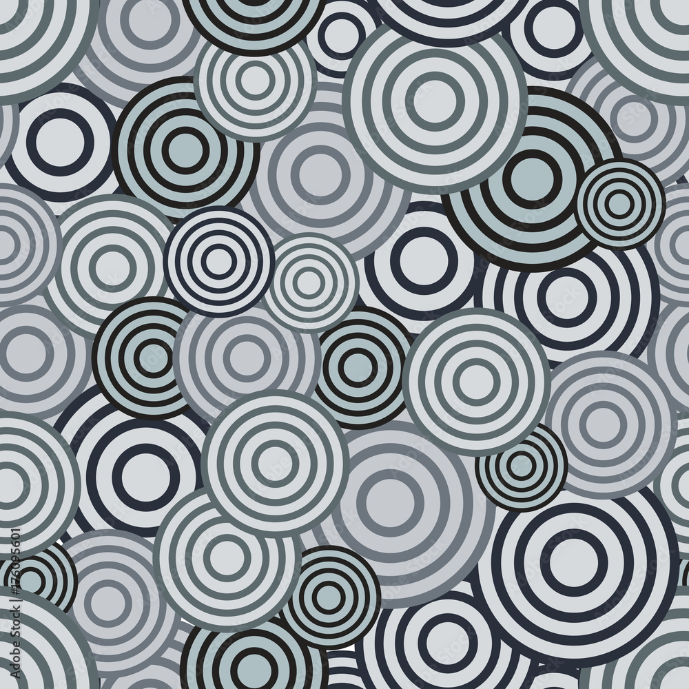 Poster circle seamless pattern. seamless circle vector illustration background. repeating geometric tiles. 