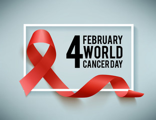 World aids and cancer day symbol