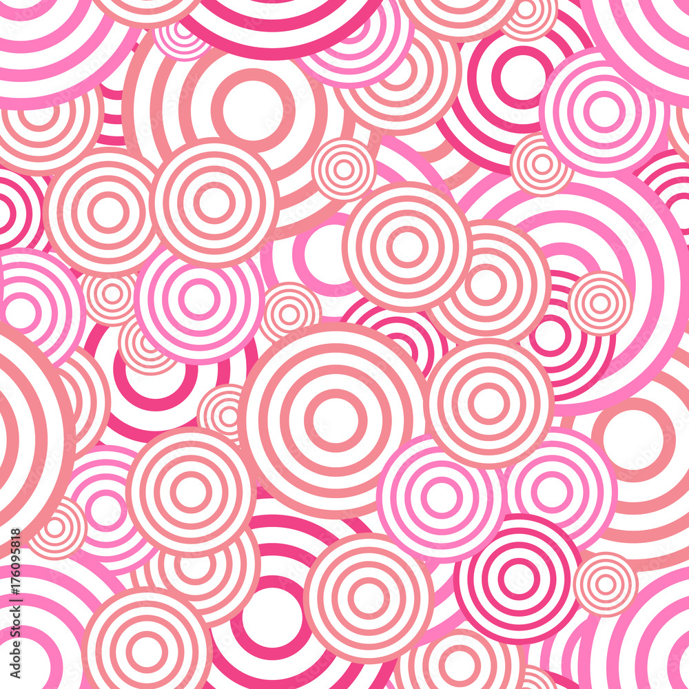 Poster circle seamless pattern. seamless circle vector illustration background. repeating geometric tiles. 