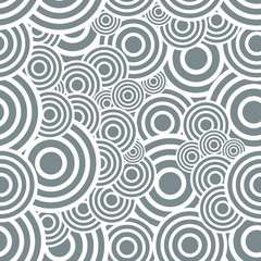 Circle seamless pattern. Seamless circle vector illustration background. Repeating geometric tiles. Concentric circles