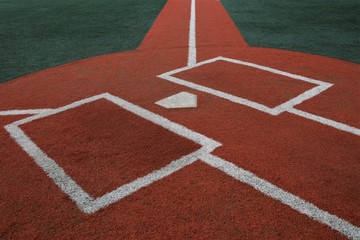 Baseball Infield at Home Plate
