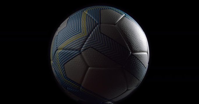 Soccer ball rotating – orginal file : 4K DCI, PRO RES 444, 12 bits - Powered by Adobe