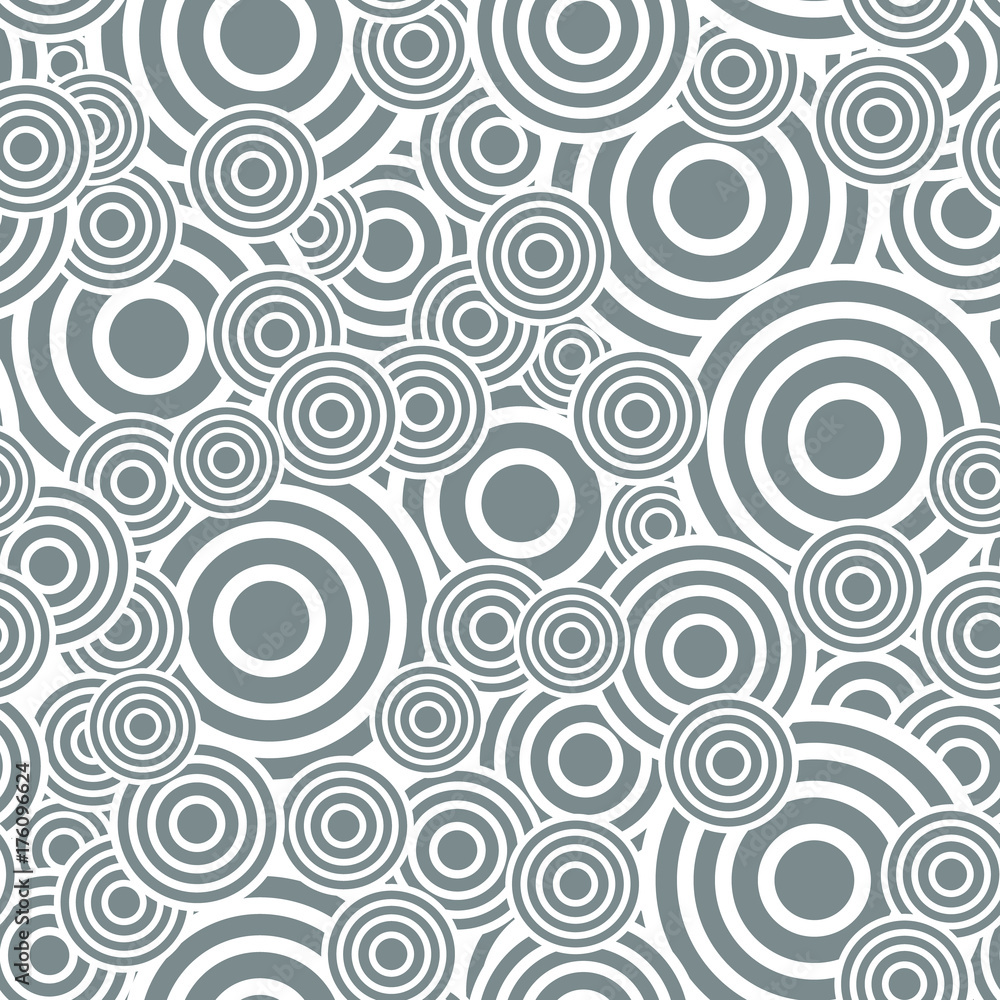 Poster circle seamless pattern. seamless circle vector illustration background. repeating geometric tiles. 