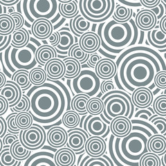 Circle seamless pattern. Seamless circle vector illustration background. Repeating geometric tiles. Concentric circles