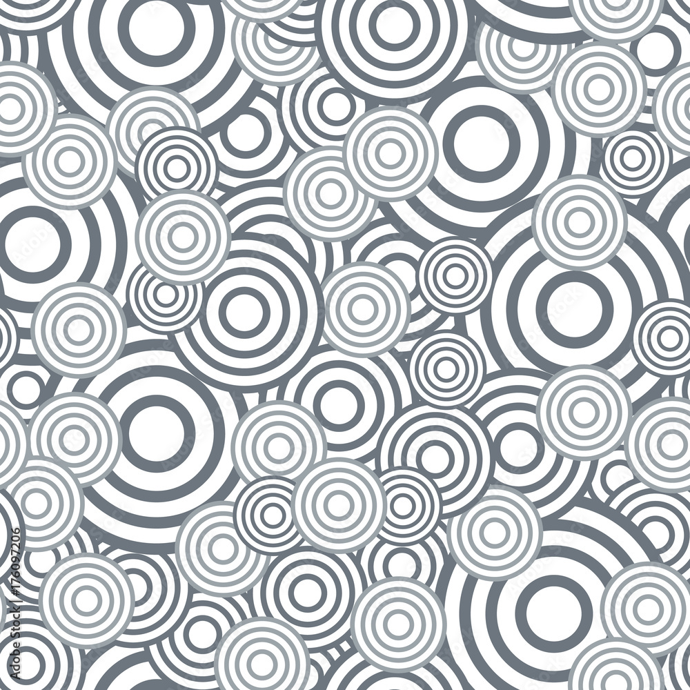 Poster circle seamless pattern. seamless circle vector illustration background. repeating geometric tiles. 