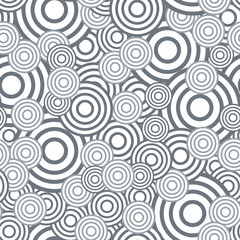 Fototapeta na wymiar Circle seamless pattern. Seamless circle vector illustration background. Repeating geometric tiles. Concentric circles