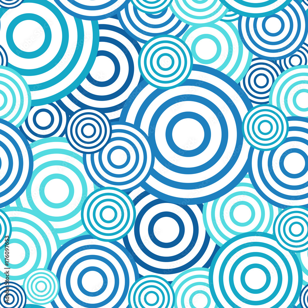 Poster circle seamless pattern. seamless circle vector illustration background. repeating geometric tiles. 
