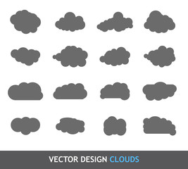 Vector Design Elements. Clouds