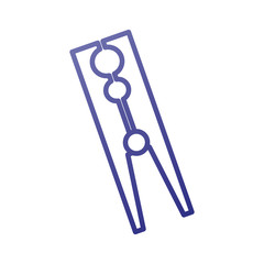 classic wooden clothes peg laundry icon