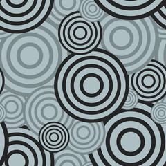 Circle seamless pattern. Seamless circle vector illustration background. Repeating geometric tiles. Concentric circles