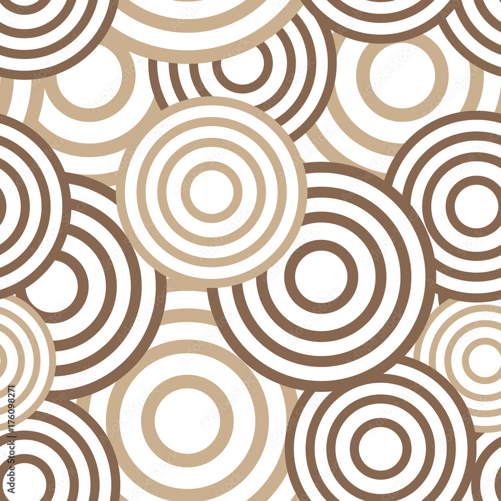 Poster circle seamless pattern. seamless circle vector illustration background. repeating geometric tiles. 