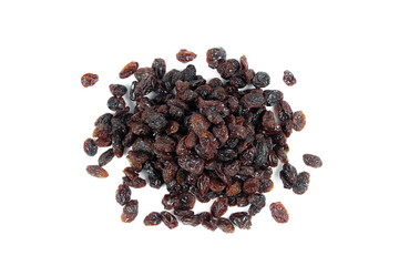 Raisins isolated on white background