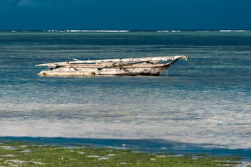 Cercles muraux Plage de Nungwi, Tanzanie Dhau auf Sansibar
