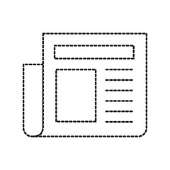 newspaper article page daily element icon