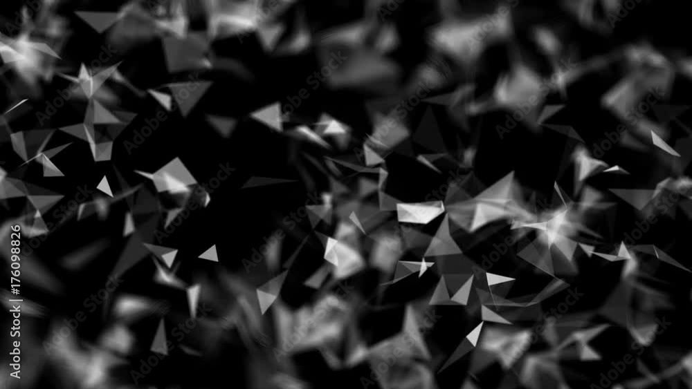 Poster wave-like motions of triangles. seamless loop