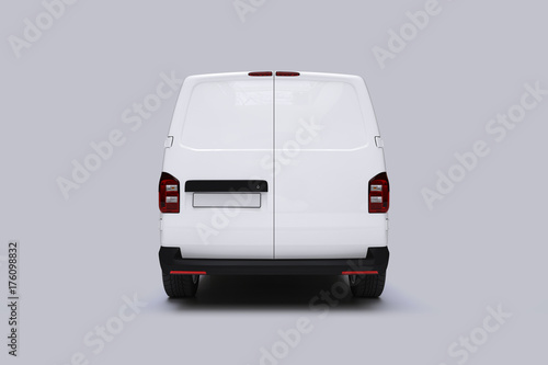 Download "White Van Mockup on bright Ground for vehicle signage ...