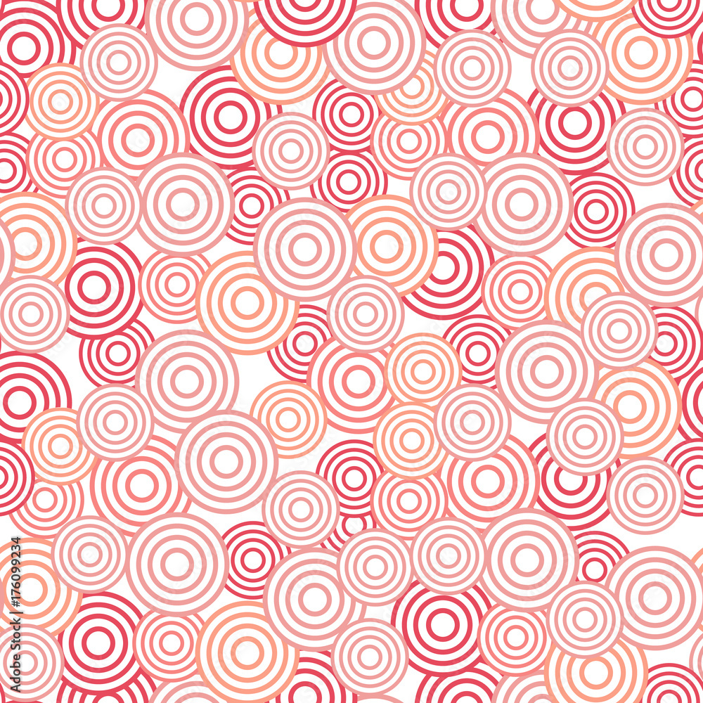 Poster circle seamless pattern. seamless circle vector illustration background. repeating geometric tiles. 