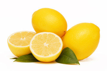 Lemon, studio image on white