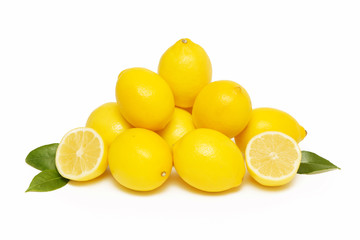 Lemon, studio image on white