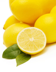 Lemon, studio image on white