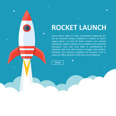 Rocket launch copyspace