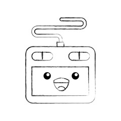 kawaii designer tablet digital cartoon