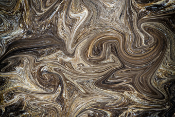 liquid gold black brown marble pattern background on high resolution