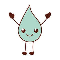 kawaii drop graphic design printing color cartoon