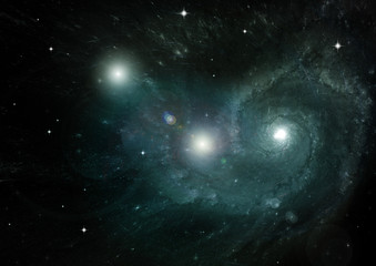 galaxy in a free space