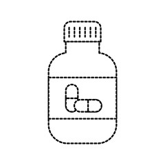 medicine bottle capsule healthcare symbol