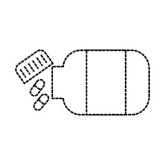 medicine bottle capsule healthcare symbol