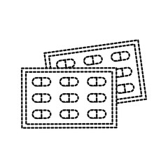 pain treatment medical drug package for tablet vitamin antibiotic