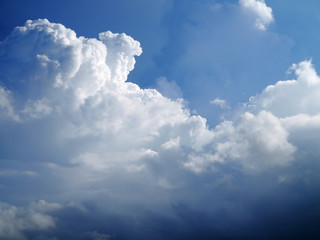 clouds with blue sky background