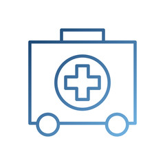 Obraz premium first aid kit health help and medical diagnostics concept